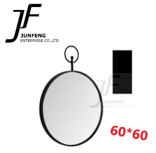 白鐵掛環鏡(黑)-60cm  |商品介紹|浴櫃系列|鏡櫃 / 明鏡系列|明鏡