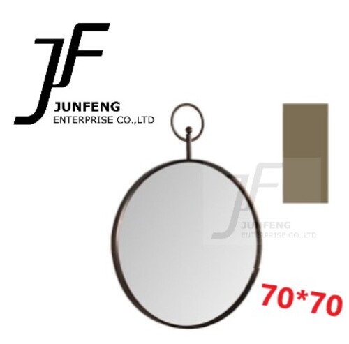 白鐵掛環鏡(玫瑰金)-70cm  |商品介紹|浴櫃系列|鏡櫃 / 明鏡系列|明鏡