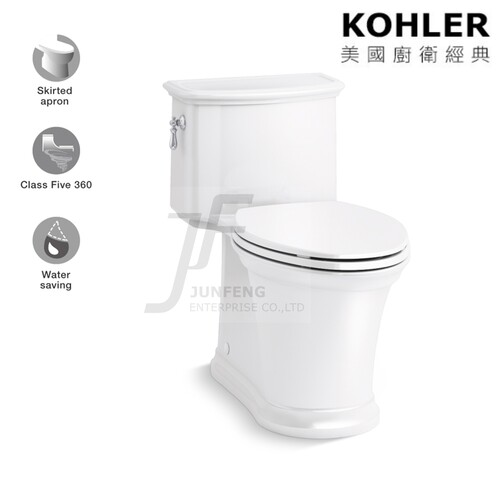 KOHLER-Harken水漩風單體馬桶(附緩降蓋)產品圖