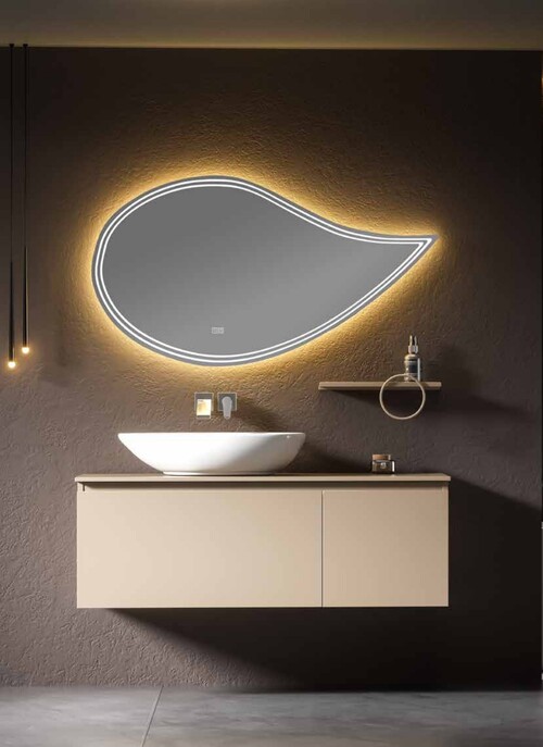 120CM-岩板+不鏽鋼浴櫃/LED鏡子/不含龍頭-期貨60天  |商品介紹|浴櫃系列|不鏽鋼岩板浴櫃|120CM