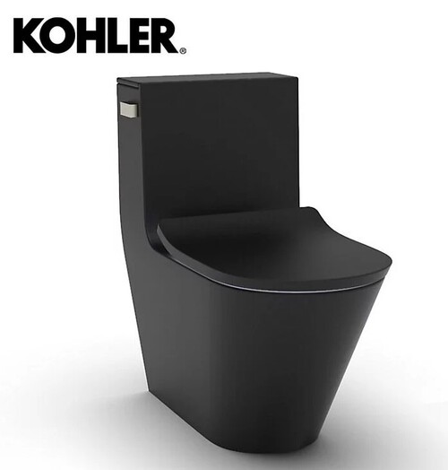 KOHLER-Brazn(黑)水漩風單體馬桶(附馬桶蓋)產品圖