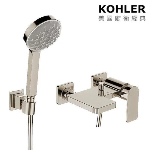 KOHLER-PARALLEL浴缸淋浴龍頭(羅曼銀)產品圖