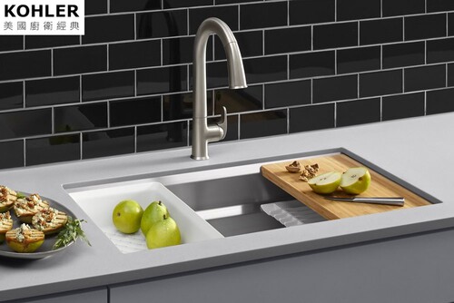 KOHLER x Prolific多功能不鏽鋼水槽(73cm)  |商品介紹|KOHLER系列|廚房龍頭&水槽