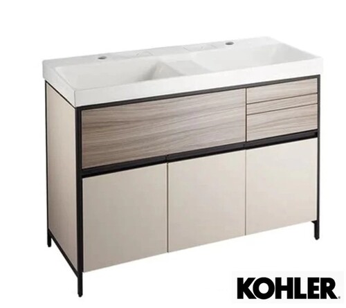 KOHLER Maxispace 2.0浴櫃組-奶茶米(120cm)  |商品介紹|KOHLER系列|浴櫃