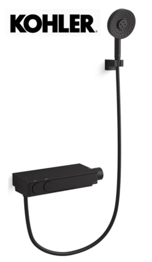 KOHLER × ANTHEM 恆溫浴缸淋浴龍頭(原質黑)  |商品介紹|KOHLER系列|龍頭|沐浴龍頭