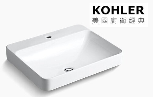 KOHLER-FOREFRONT 長方形獨立盆(白)  |商品介紹|KOHLER系列|臉盆