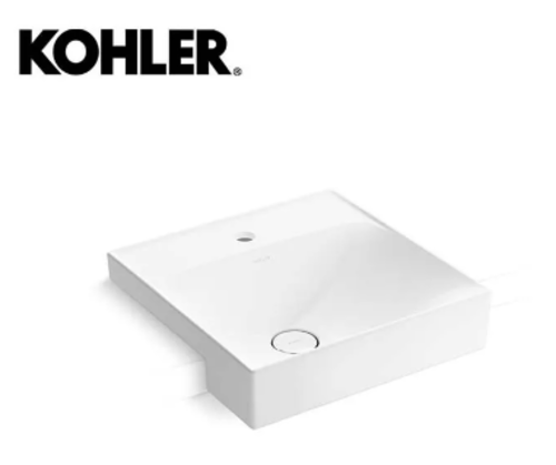 KOHLER-Forefront Brink半崁盆(白) (含龍頭孔)  |商品介紹|KOHLER系列|臉盆