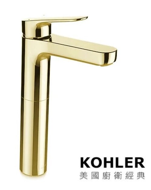 KOHLER-ACCLIV單槍加高型臉盆龍頭(法蘭金)產品圖