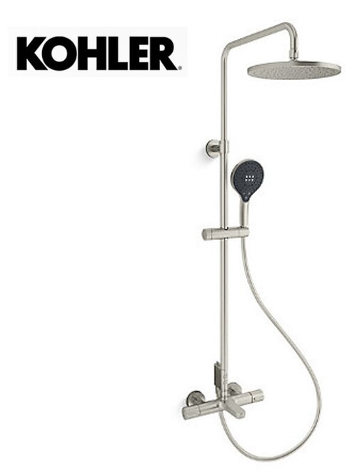 KOHLER × ACCLIV 三出水恆溫淋浴柱(羅曼銀)  |商品介紹|KOHLER系列|龍頭|花灑