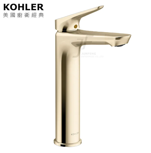 KOHLER-Fluence單槍加高臉盆龍頭(法蘭金)  |商品介紹|KOHLER系列|龍頭|臉盆龍頭