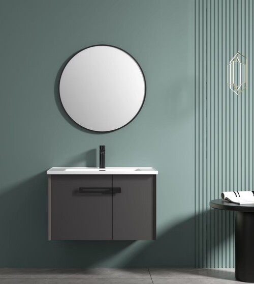 80CM-不鏽鋼圓鏡/不鏽鋼浴櫃/不含龍頭