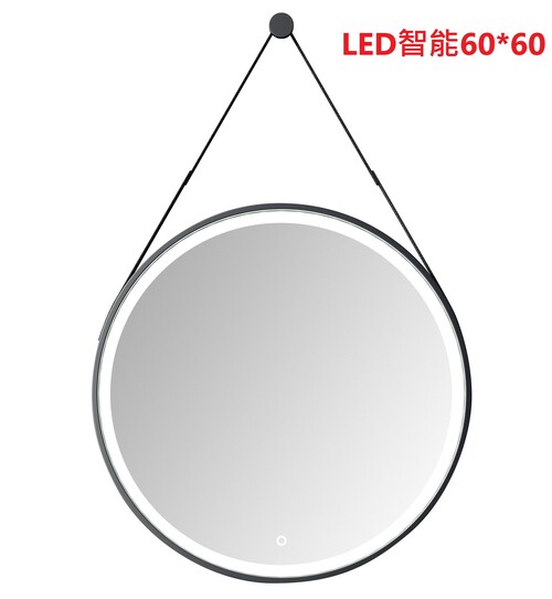 皮帶智能LED鏡(黑)-60*60cm產品圖