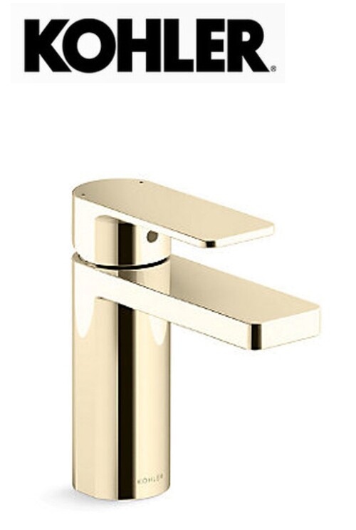 KOHLER-PARALLEL單槍臉盆龍頭-(法蘭金)產品圖