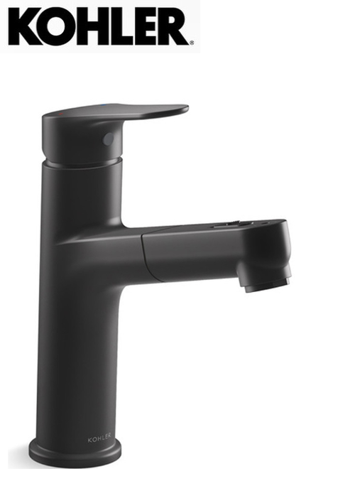 KOHLER-ACCLIV單槍面盆伸縮龍頭(霧黑)  |商品介紹|KOHLER系列|龍頭|臉盆龍頭