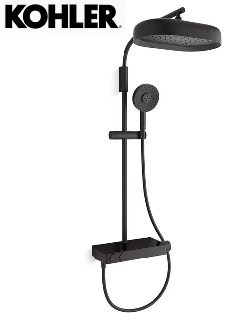 KOHLER-ANTHEM 恆溫花灑淋浴柱(霧黑)  |商品介紹|KOHLER系列|龍頭|花灑