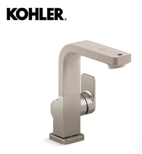 KOHLER-Parallel Grooming 檯面單槍可調節式龍頭(羅曼銀)產品圖