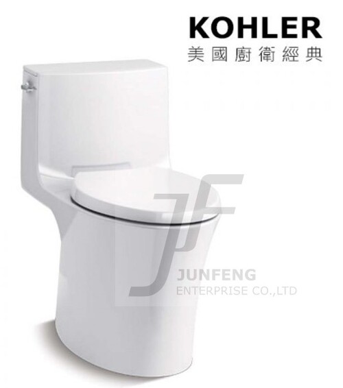 KOHLER-Veil五級旋風單體馬桶(不含蓋)產品圖