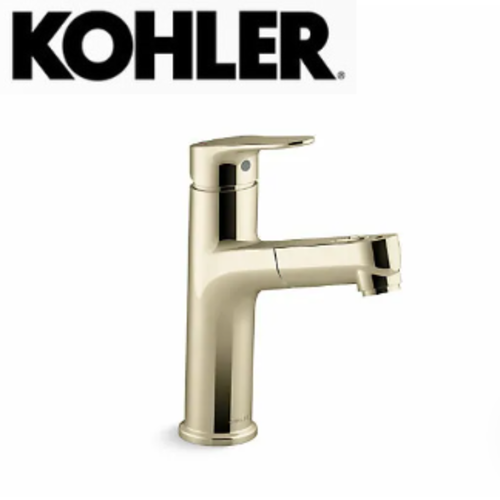 KOHLER-ACCLIV單槍面盆伸縮龍頭(法蘭金)  |商品介紹|KOHLER系列|龍頭|臉盆龍頭