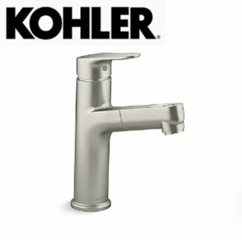 KOHLER-ACCLIV單槍面盆伸縮龍頭(羅曼銀)  |商品介紹|KOHLER系列|龍頭|臉盆龍頭