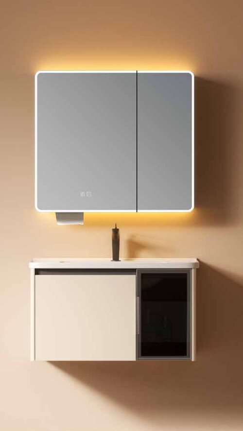 70CM-不鏽鋼鏡櫃/浴櫃/不含龍頭  |商品介紹|浴櫃系列|不鏽鋼浴櫃|70CM