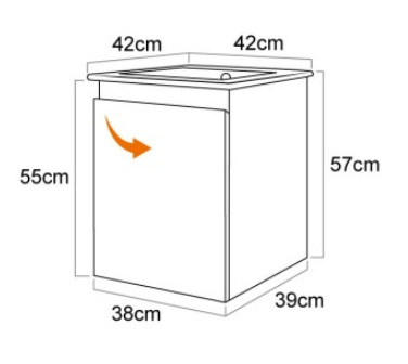 42CM-發泡浴櫃/不含龍頭