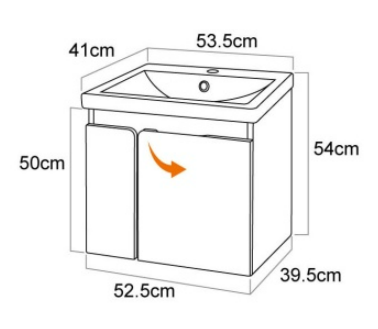 53CM-發泡浴櫃/不含龍頭