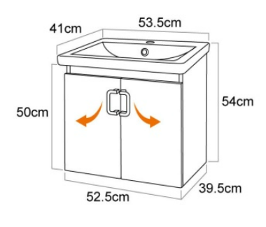 53CM-發泡浴櫃/不含龍頭