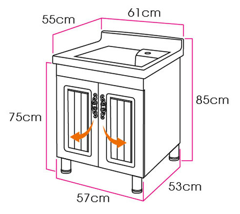 發泡洗衣槽(60CM)/不含龍頭