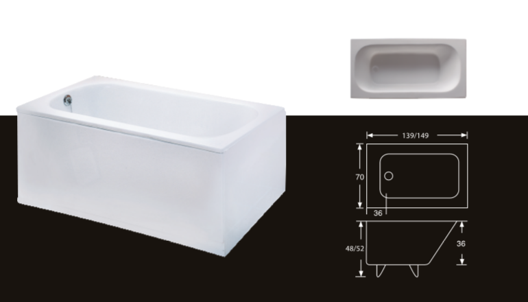 壓克力長方型浴缸(139/149CM)